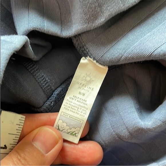 Aerie Offline Ribbed Blue Flare Leggings - Picture 6 of 10